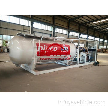 20cbm LPG Skid İstasyonu LPG Doldurma Tankı